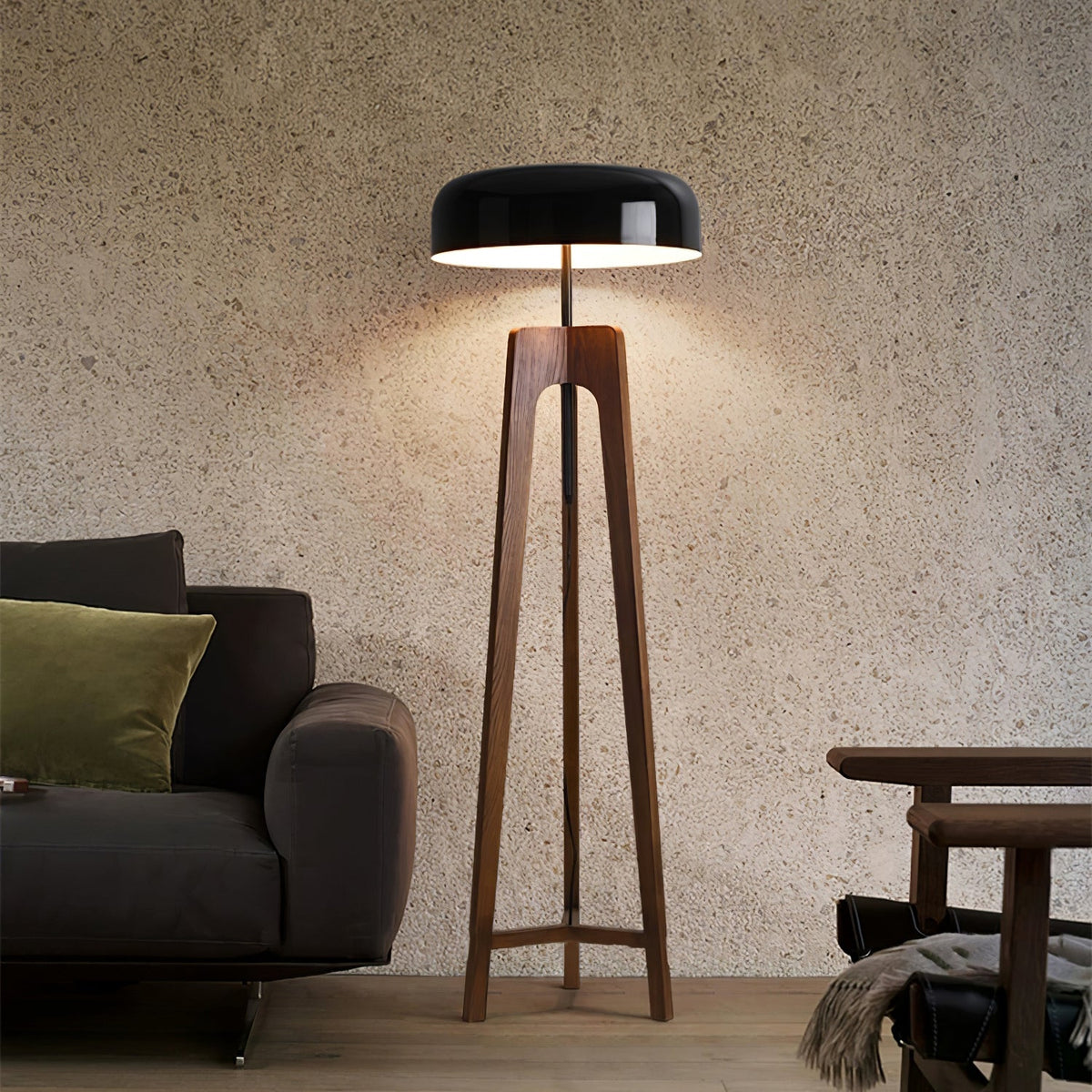 Kovain Houten Minimalistische vloerlamp