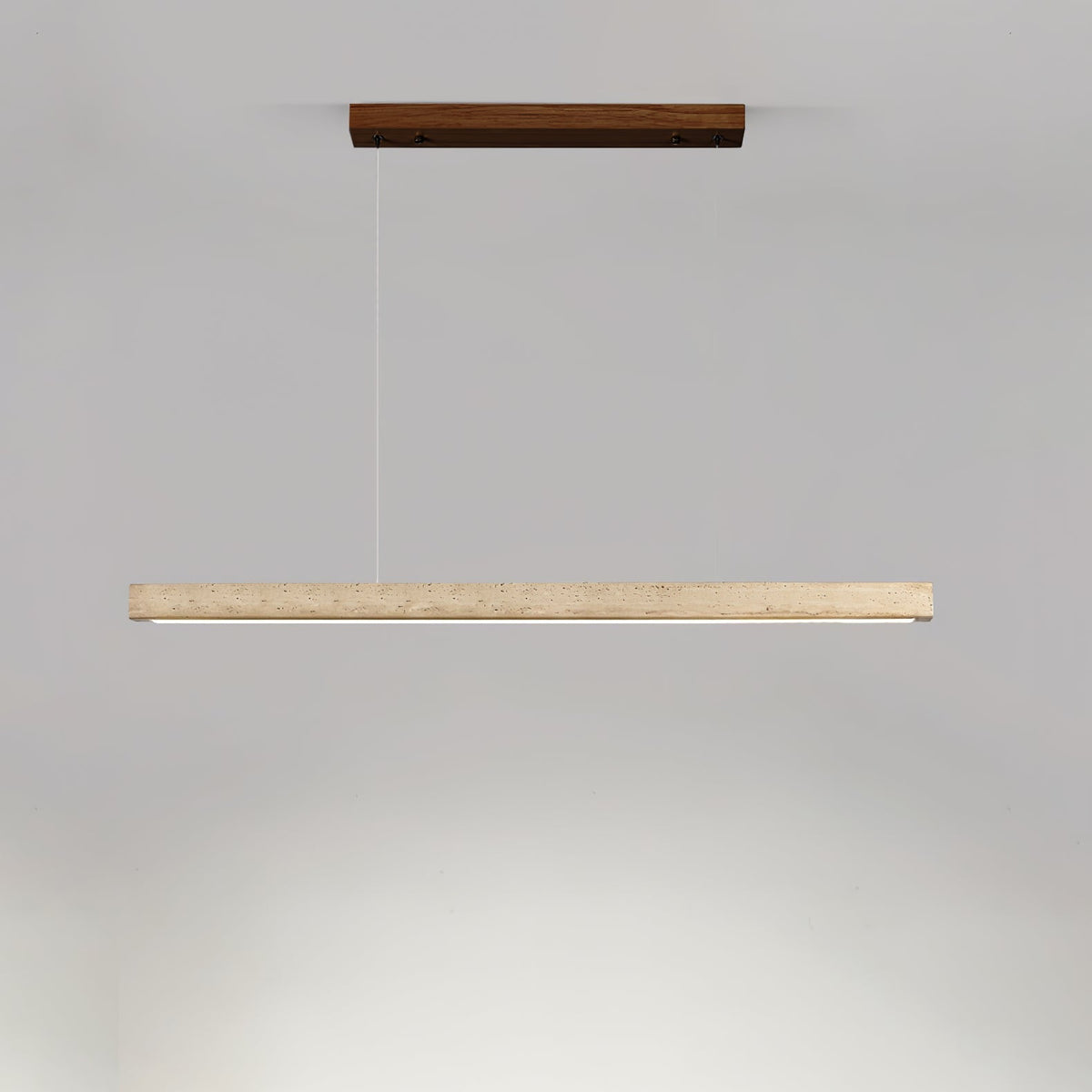 Lyven Minimalistische hanglamp van travertin