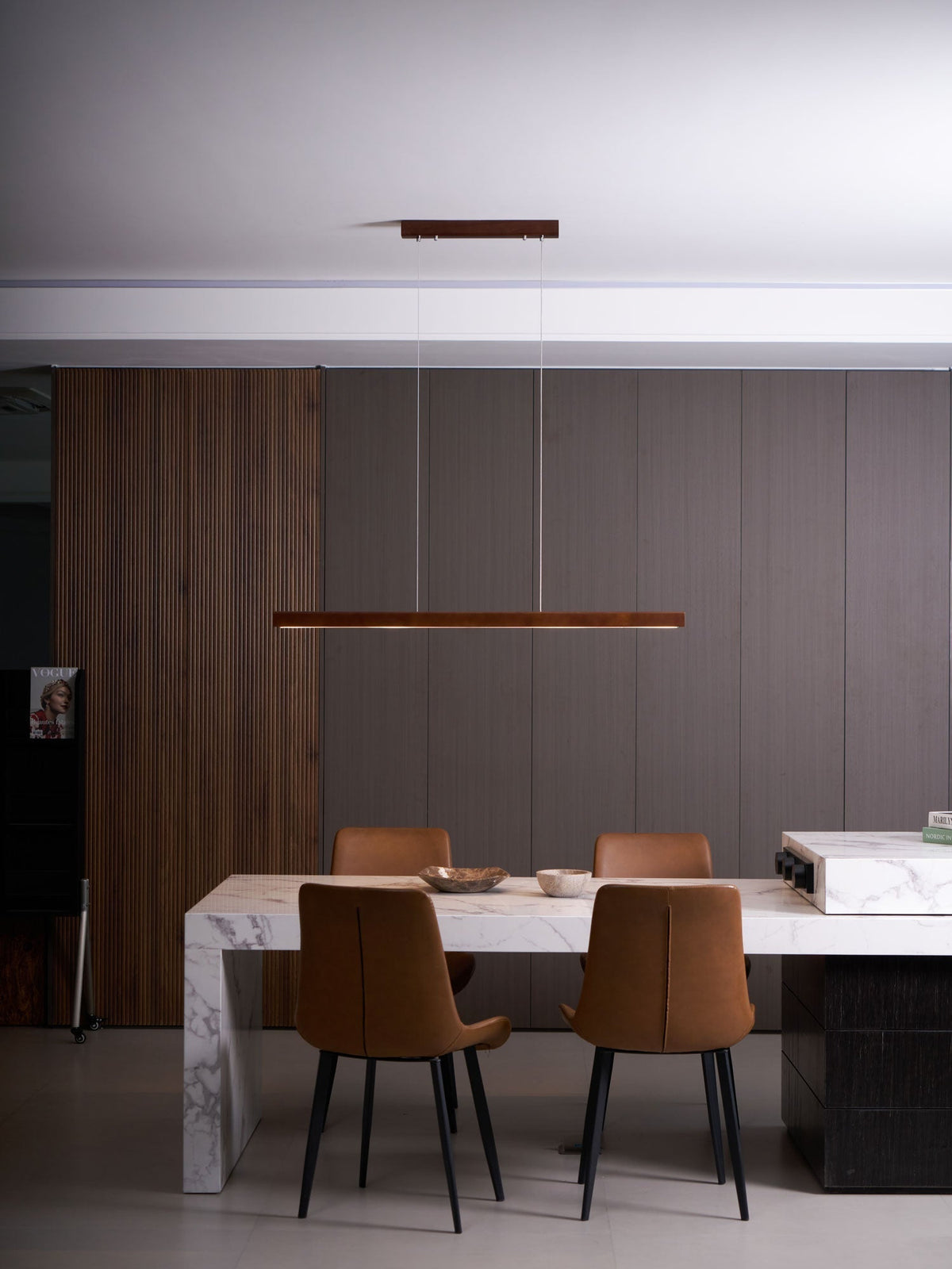 Aro Lineaire hanglamp van hout