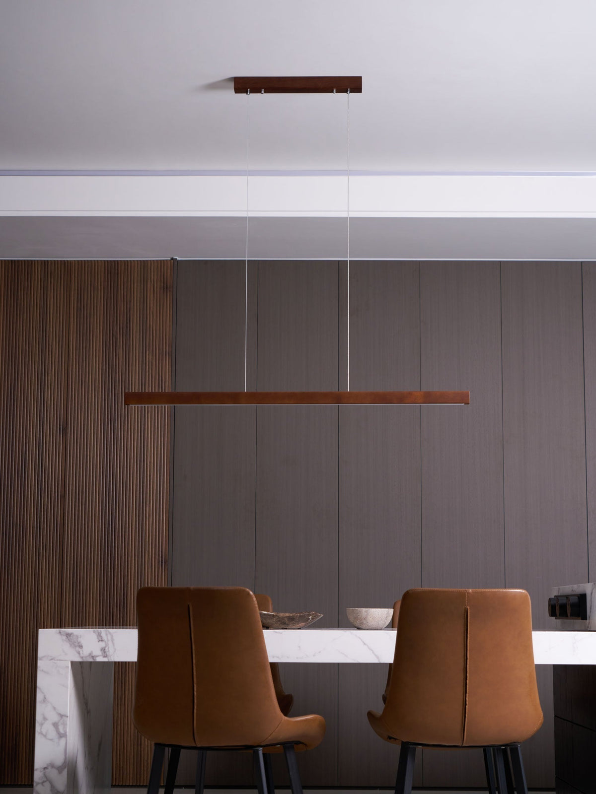 Aro Lineaire hanglamp van hout