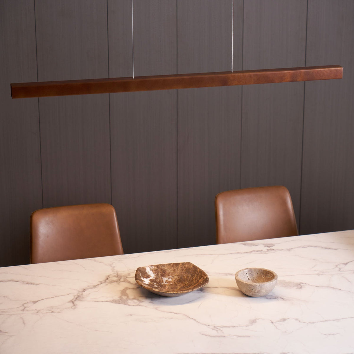 Aro Lineaire hanglamp van hout