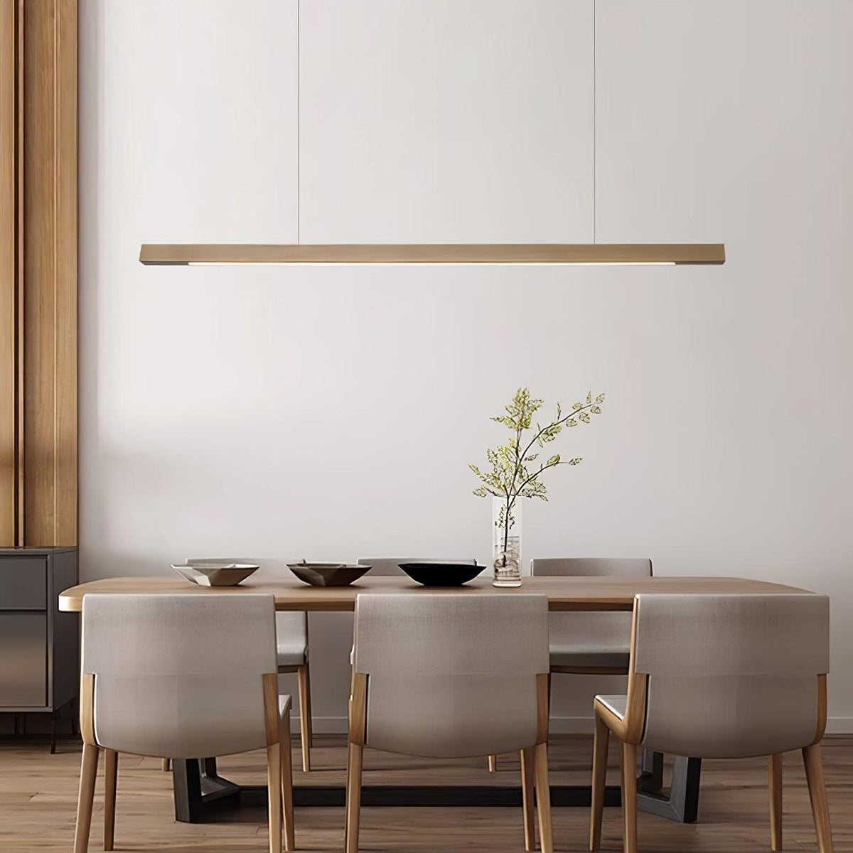 Aro Lineaire hanglamp van hout