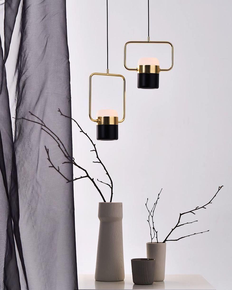 Lirael Hanglamp Verstelbaar Glas met Messing