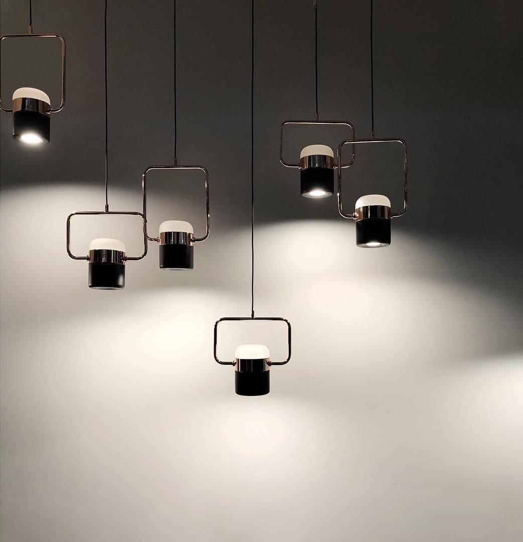 Lirael Hanglamp Verstelbaar Glas met Messing