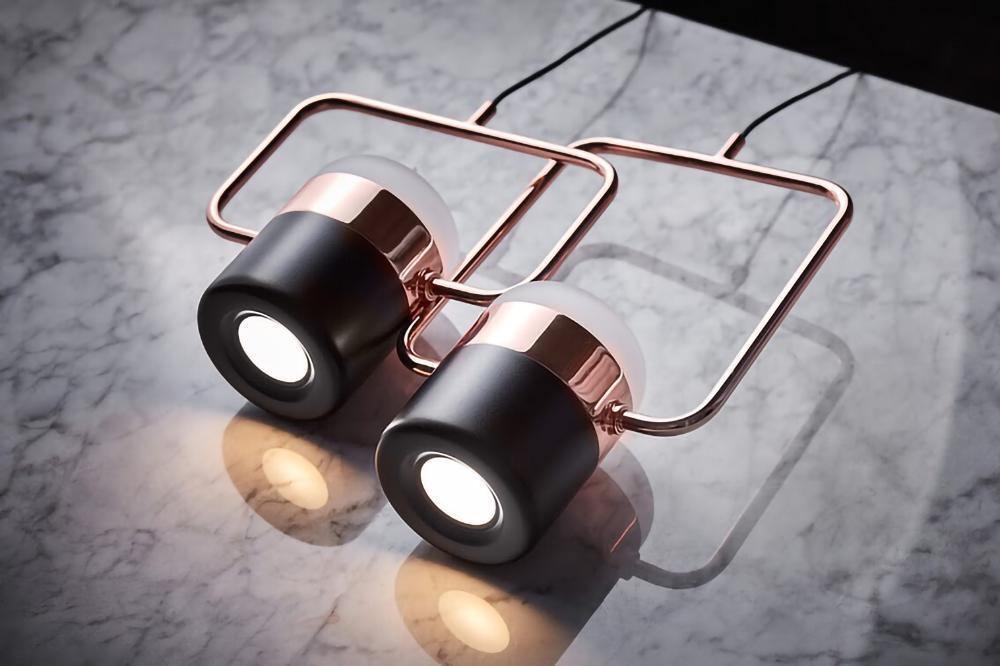 Lirael Hanglamp Verstelbaar Glas met Messing