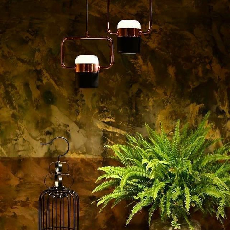 Lirael Hanglamp Verstelbaar Glas met Messing