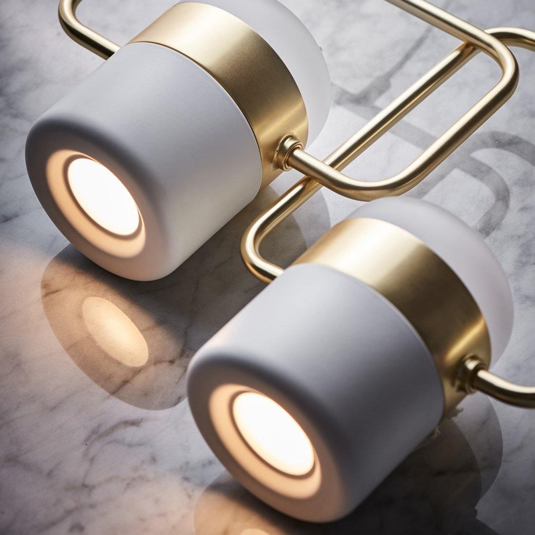 Lirael Hanglamp Verstelbaar Glas met Messing
