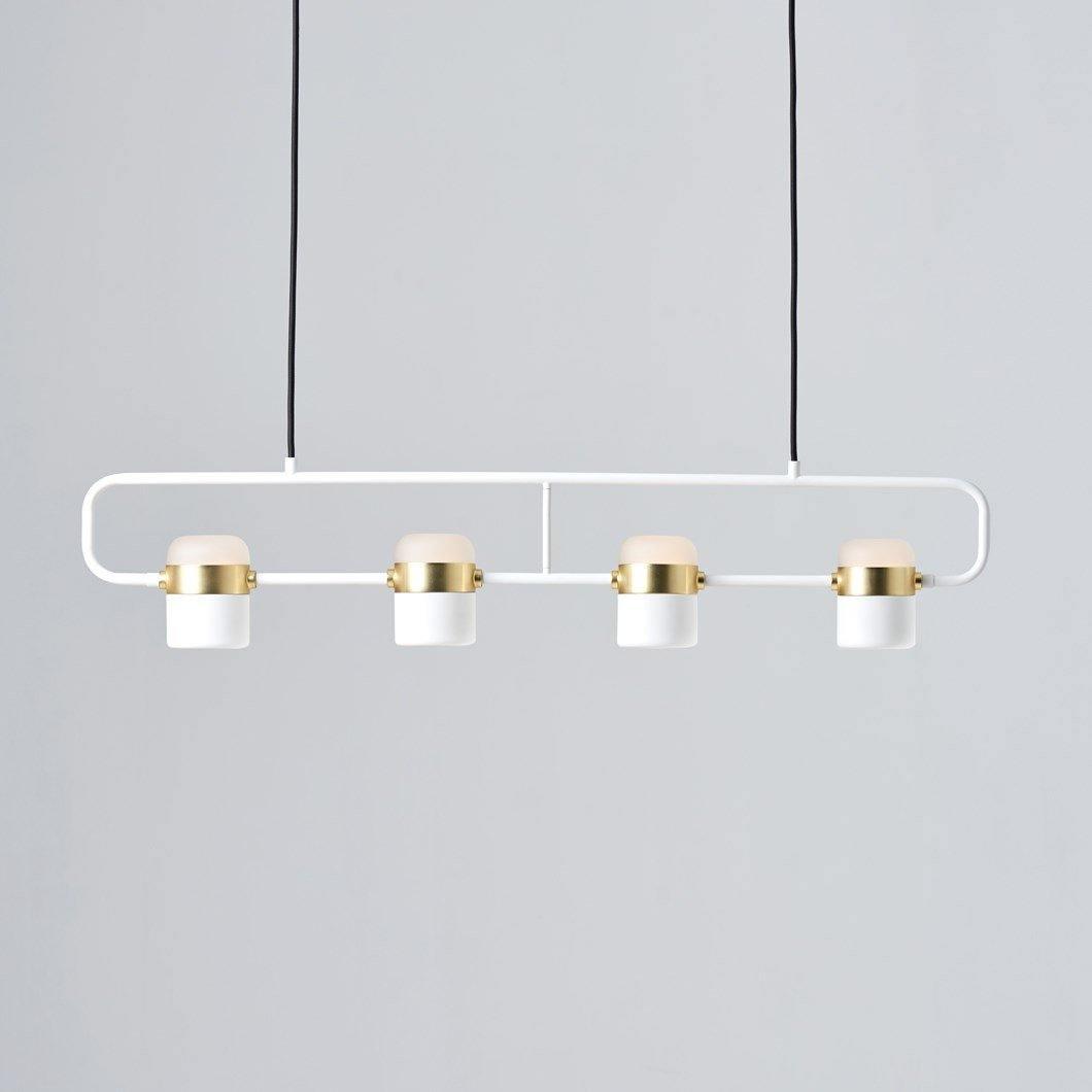 Lirael Hanglamp Verstelbaar Glas met Messing