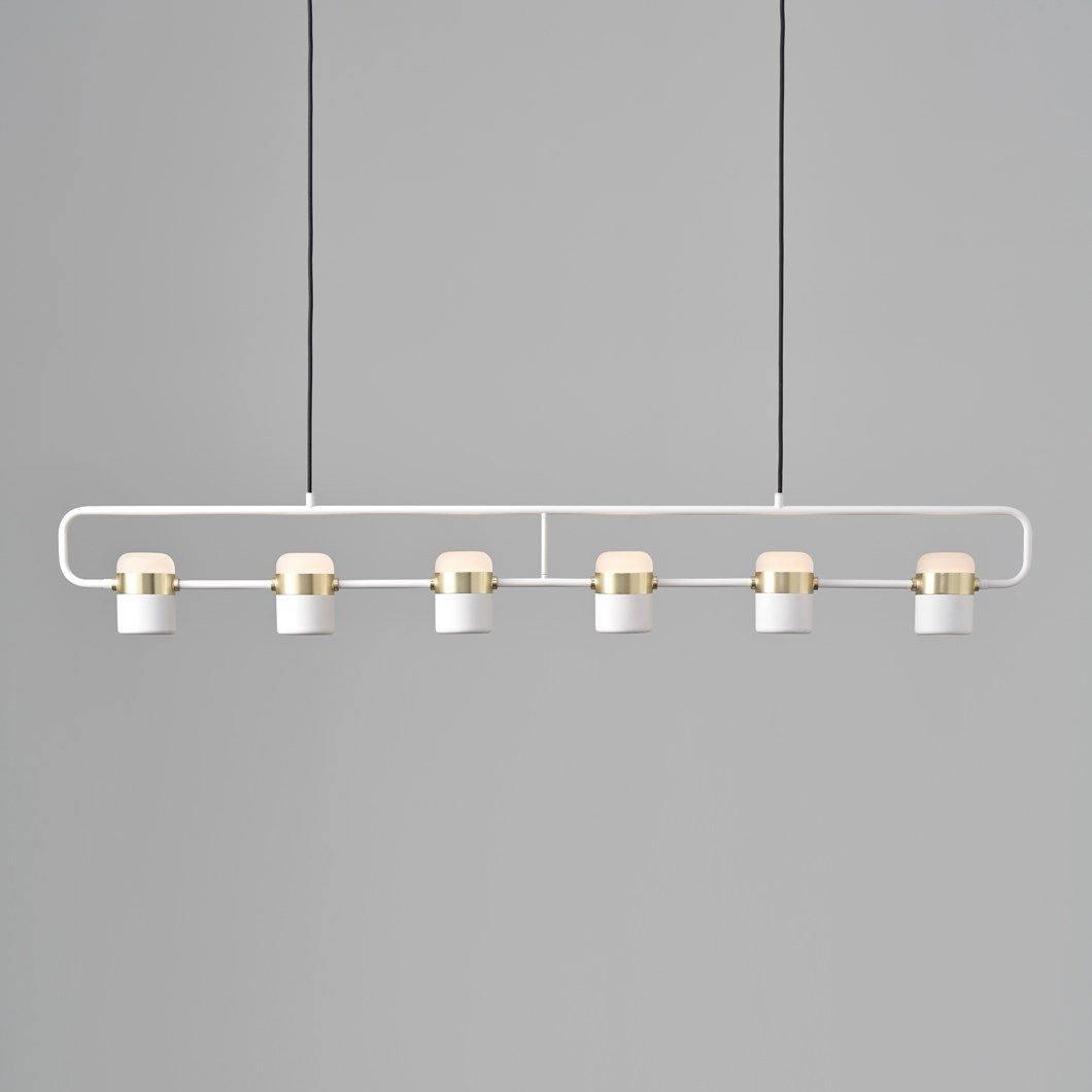 Lirael Hanglamp Verstelbaar Glas met Messing