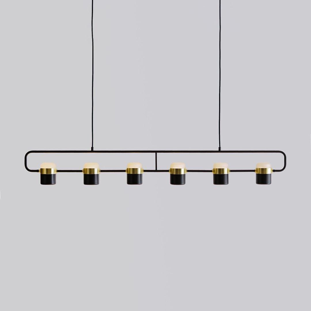 Lirael Hanglamp Verstelbaar Glas met Messing