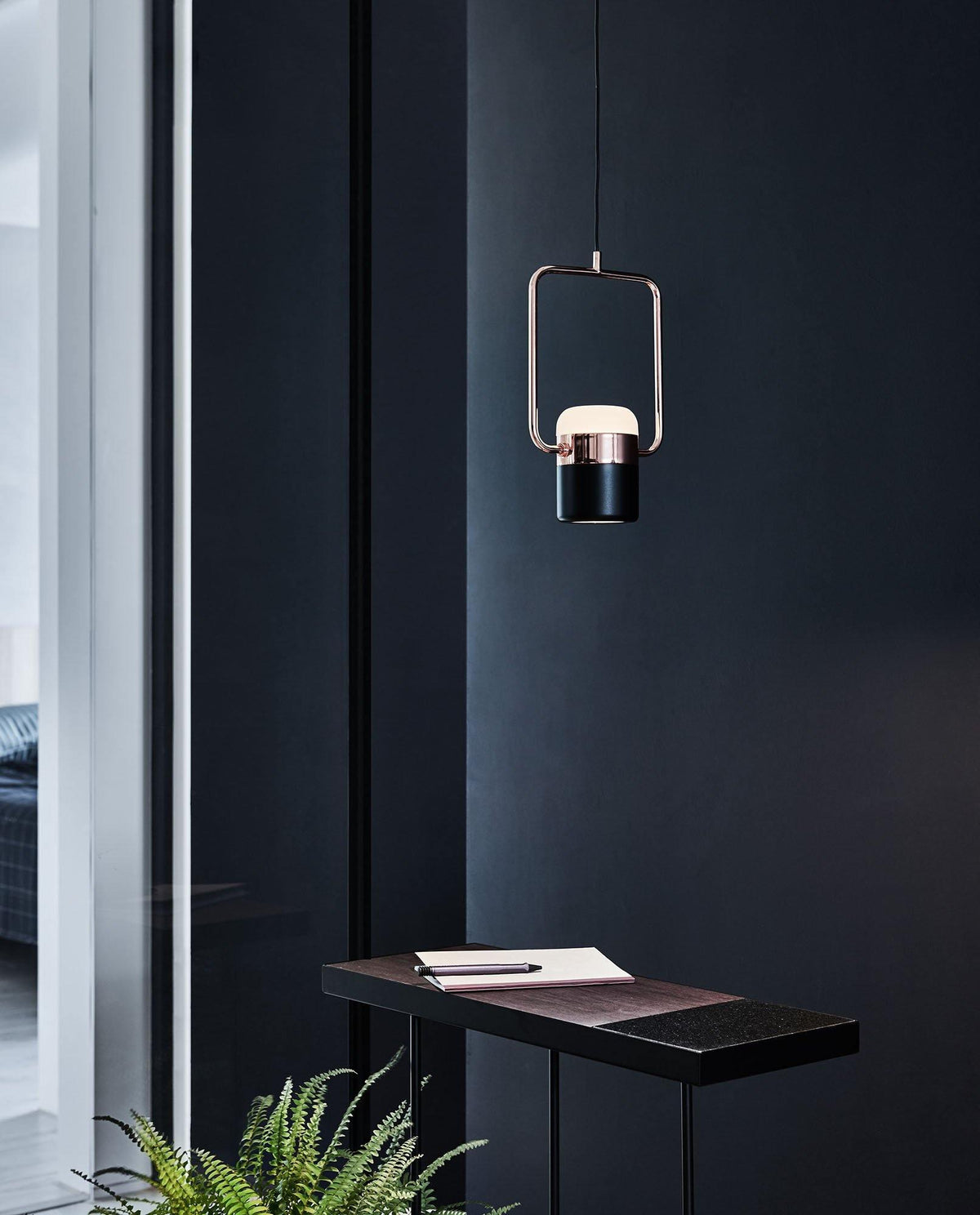 Lirael Hanglamp Verstelbaar Glas met Messing