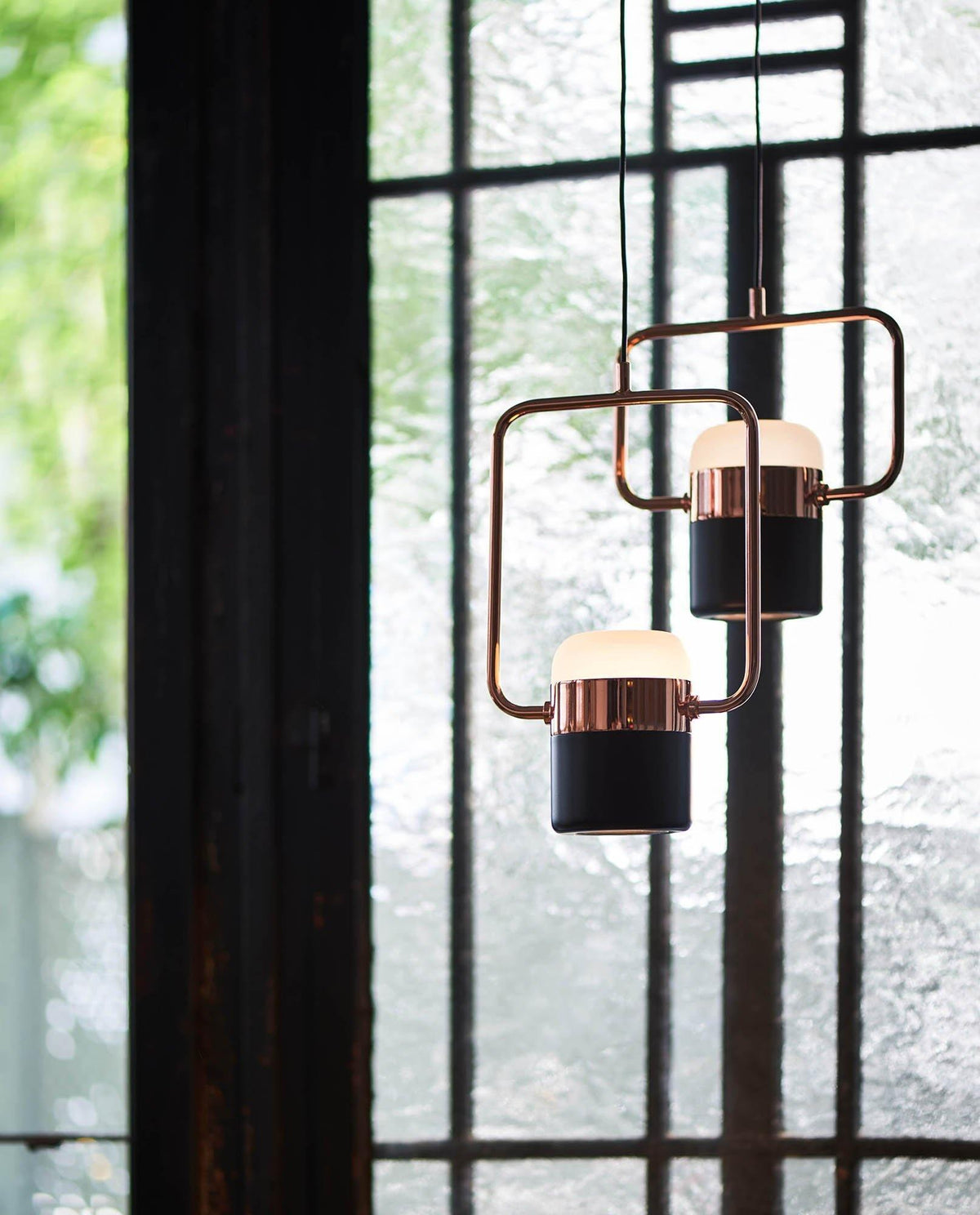 Lirael Hanglamp Verstelbaar Glas met Messing