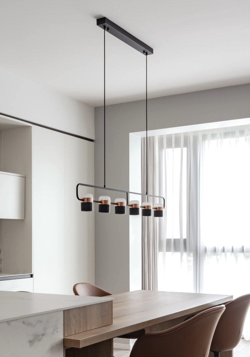 Lirael Hanglamp Verstelbaar Glas met Messing