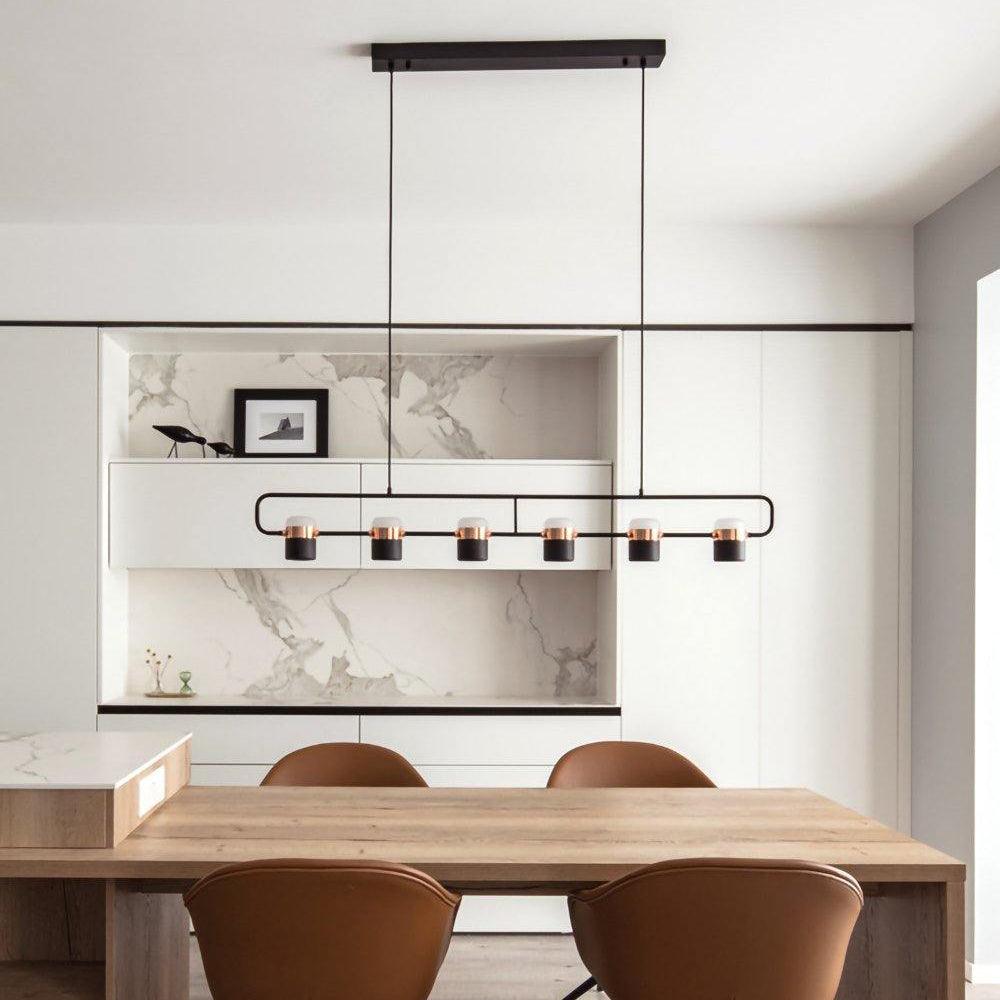 Lirael Hanglamp Verstelbaar Glas met Messing