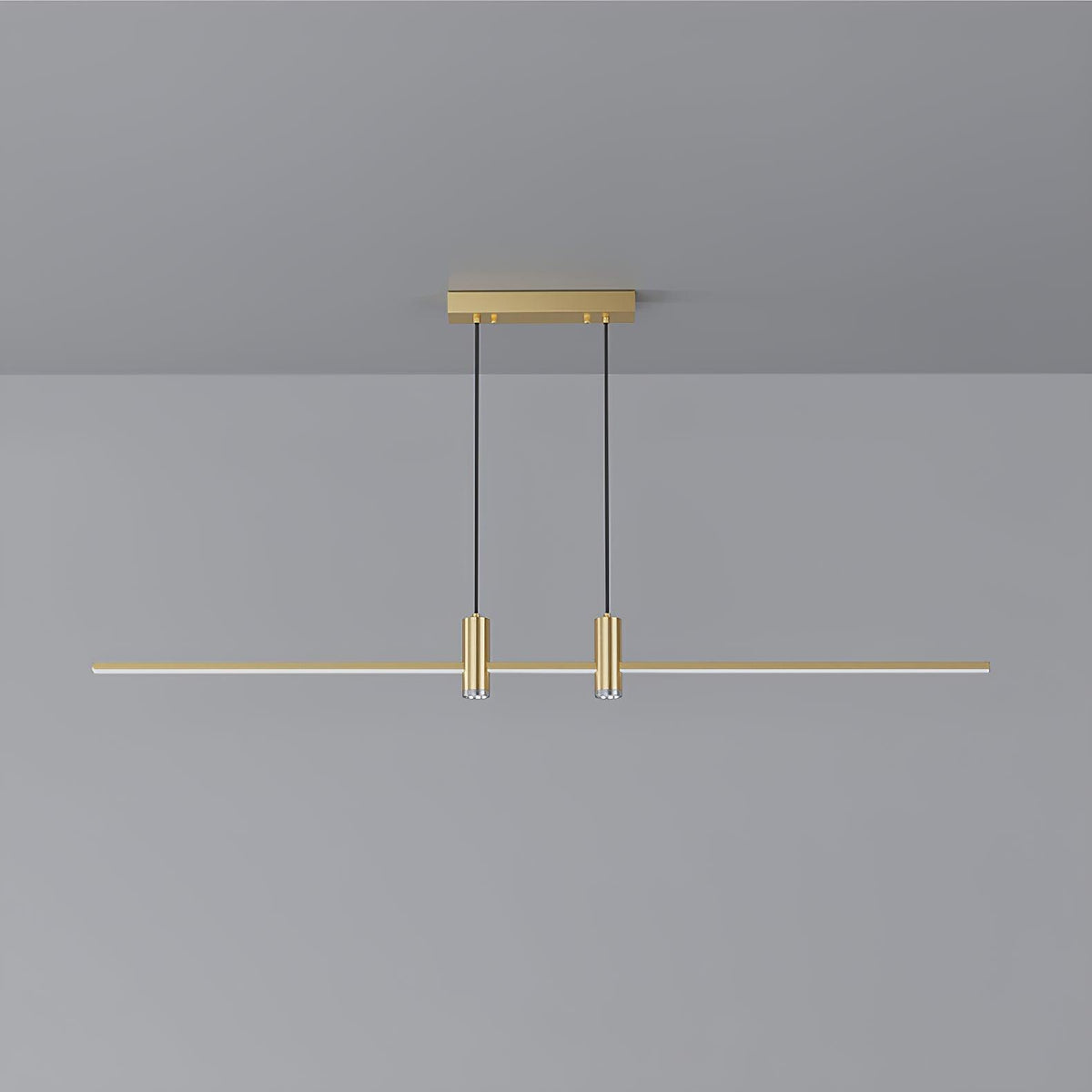 Auroaine Moderne hanglamp van goudkleurig metaal minimalistisch voor eetkamer