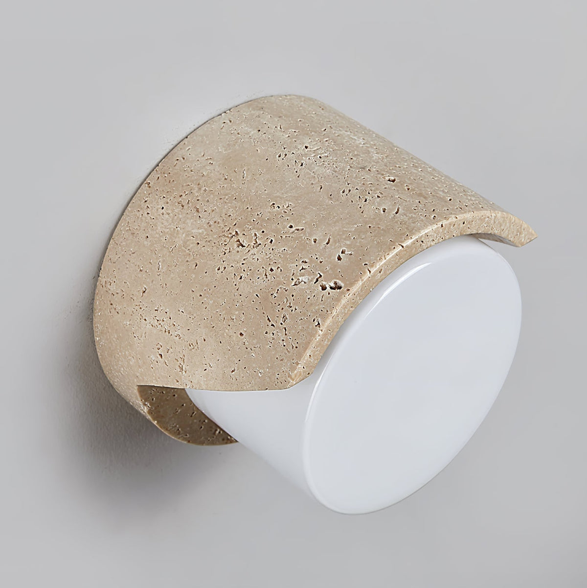 Quendis Geel travertin wandlamp