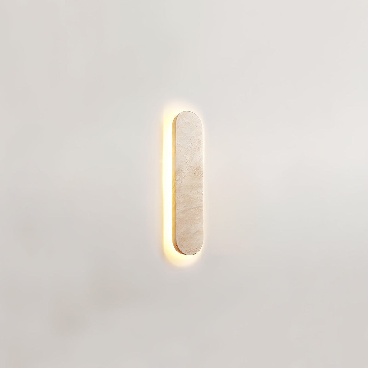 Elraee Geel travertin wandlamp