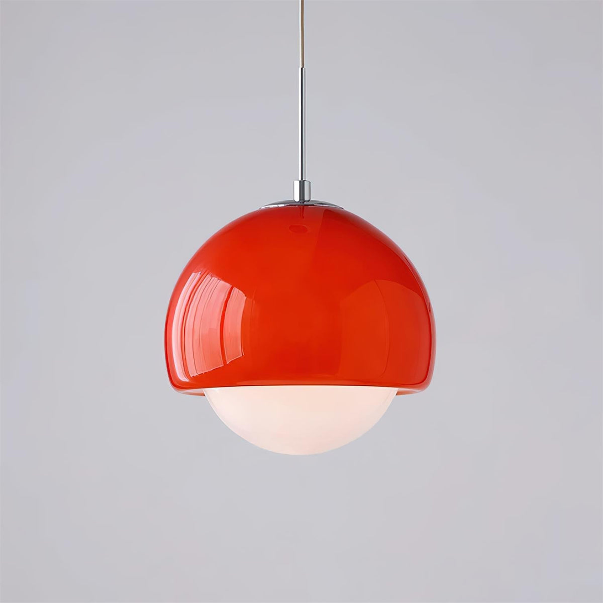 Lipko hanglamp met glazen bol retro modern kleurrijk