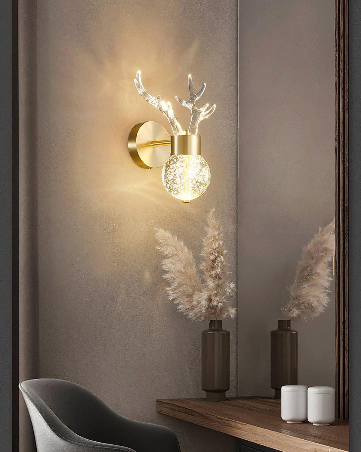 Cexi Postmodern Luxe Herten Kristal wandlamp