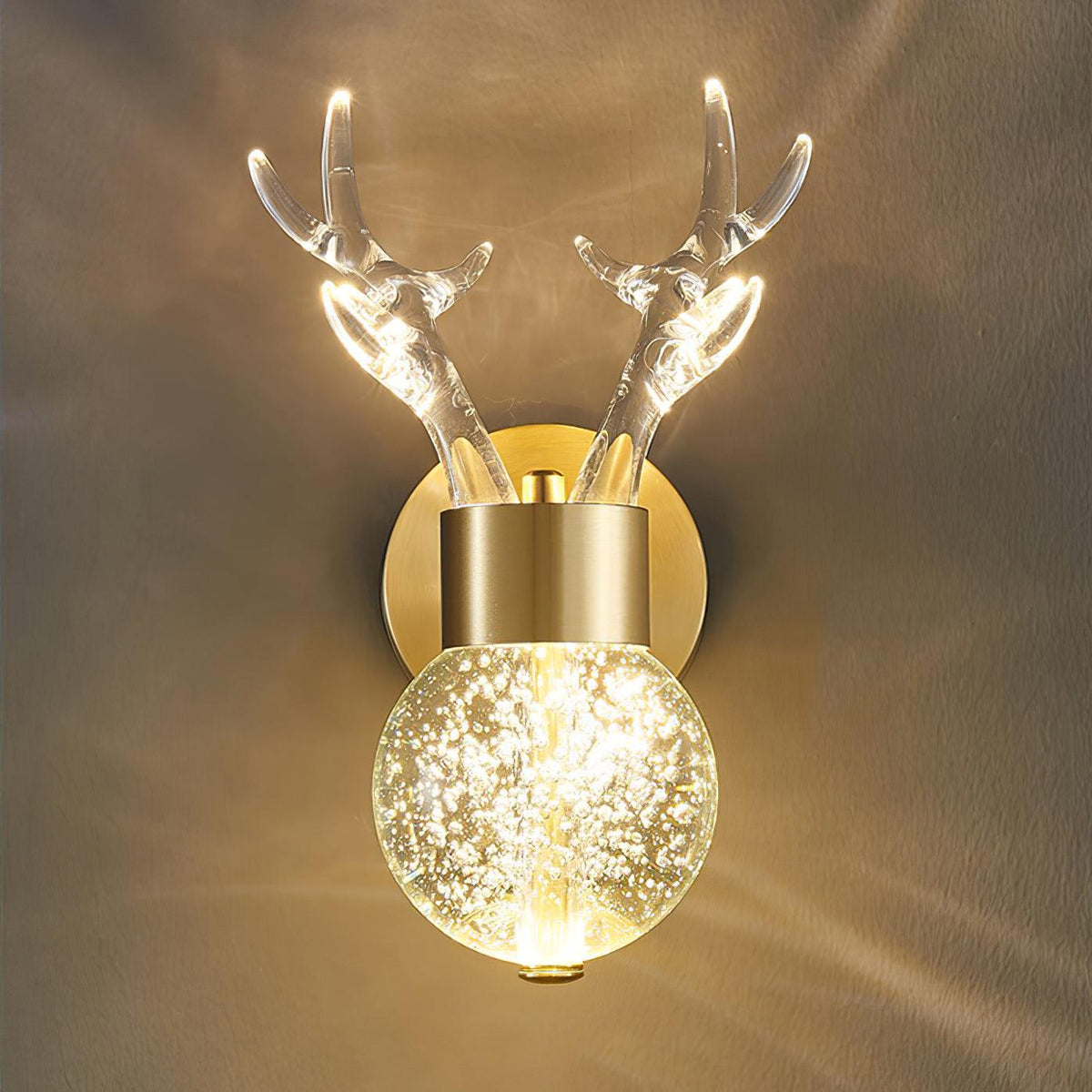 Cexi Postmodern Luxe Herten Kristal wandlamp