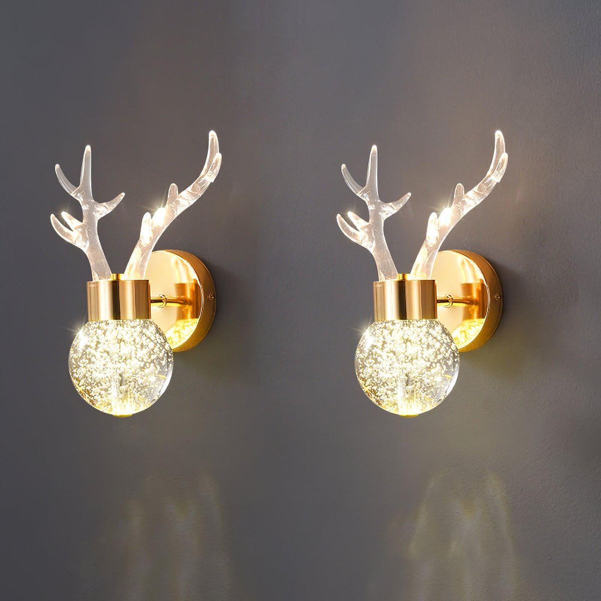 Cexi Postmodern Luxe Herten Kristal wandlamp