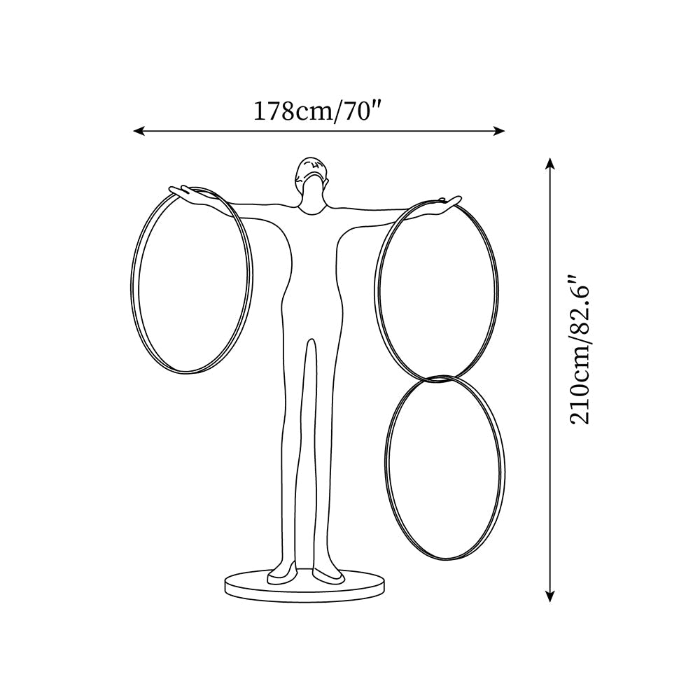 Hoops vloerlamp
