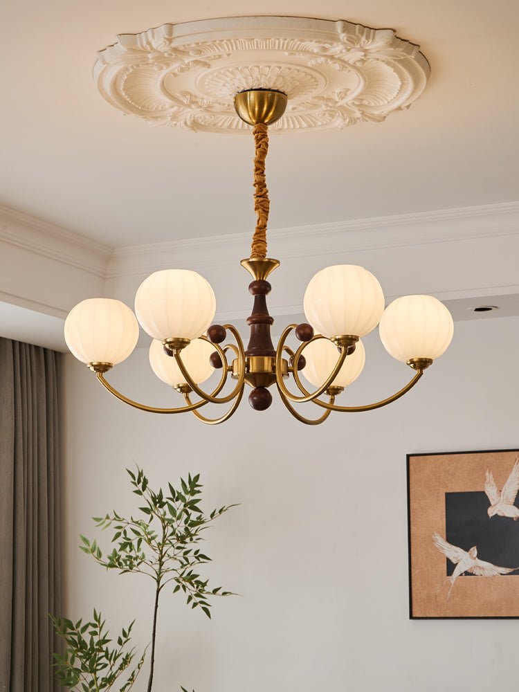 Omirara Traditionele Elegantie Vintage Houten Kroonluchter