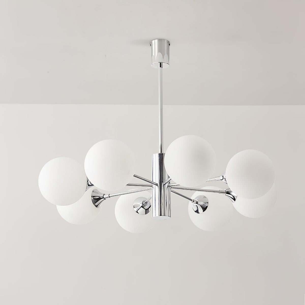 Eirivaria Kroonluchter chroom glas bollen