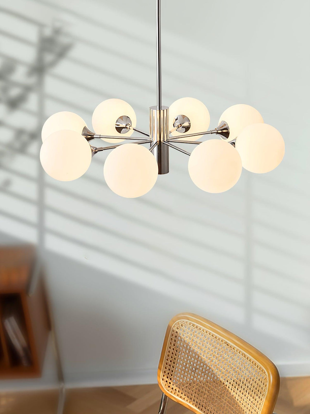 Eirivaria Kroonluchter chroom glas bollen