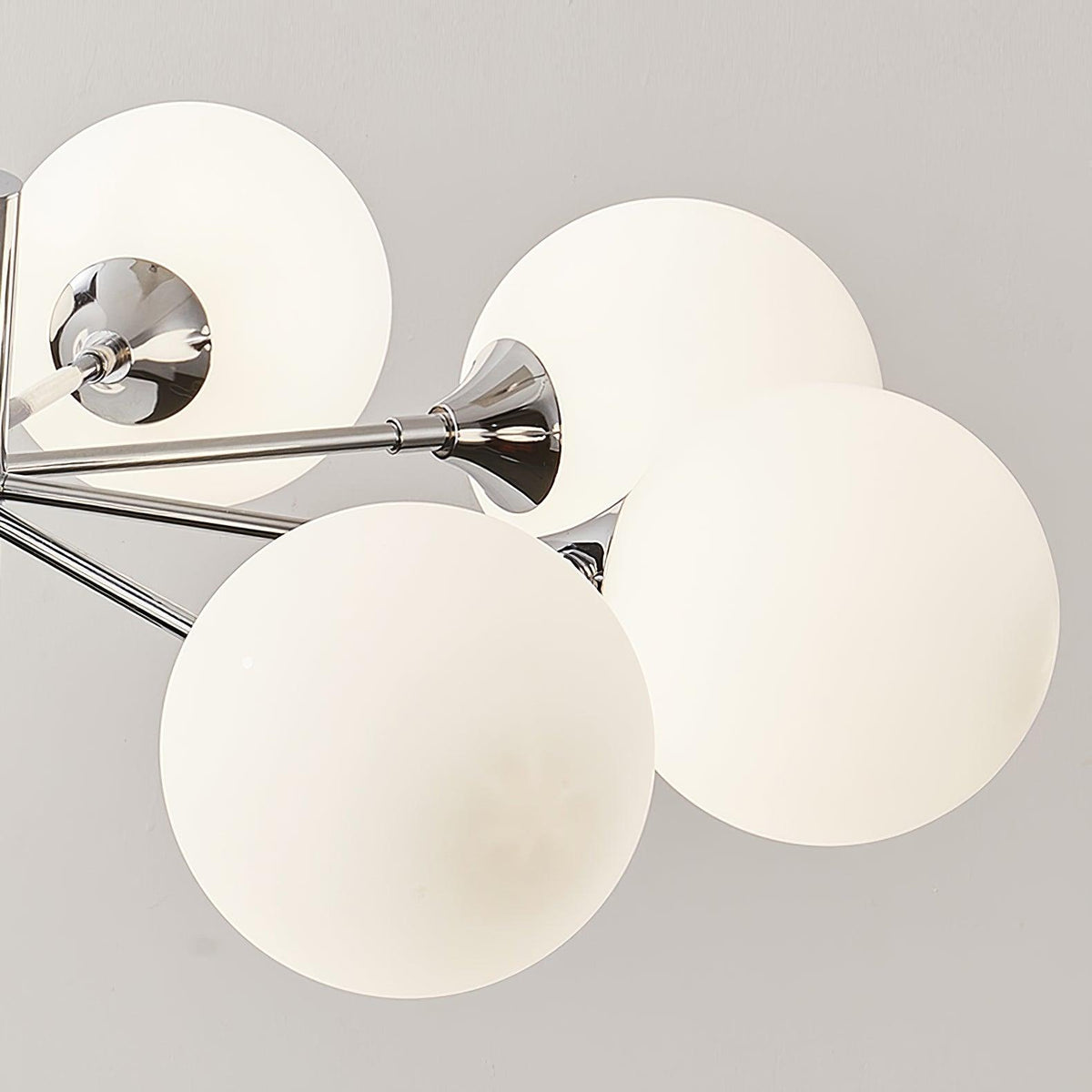Eirivaria Kroonluchter chroom glas bollen