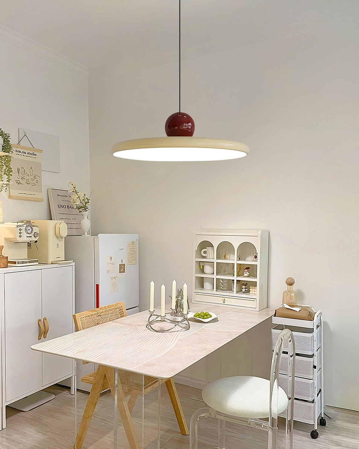 Terioaine hanglamp Swag groen en rood