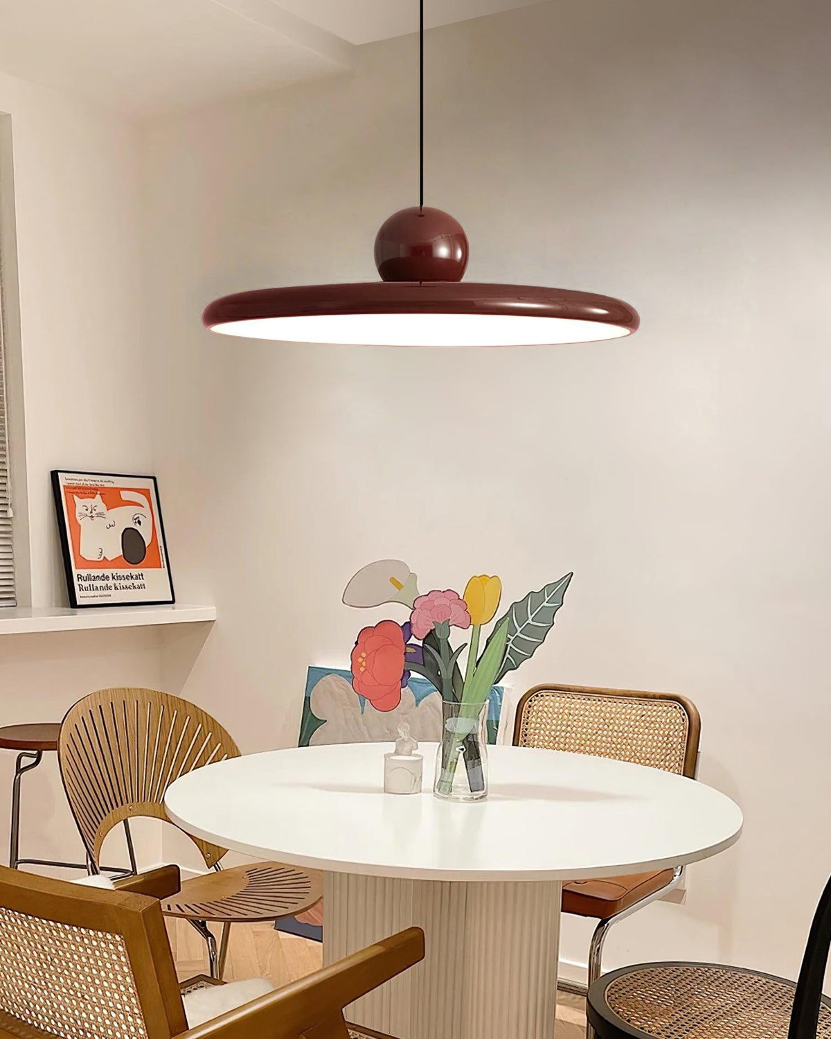 Terioaine hanglamp Swag groen en rood