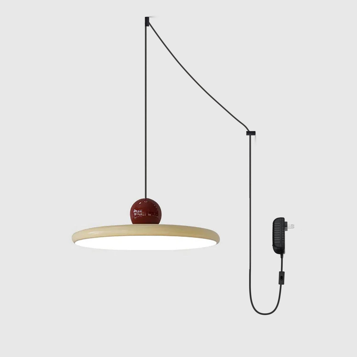 Terioaine hanglamp Swag groen en rood