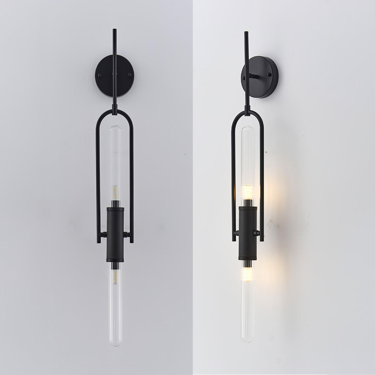 Isvyn Noordse kunst Lange Arc glas wandlamp