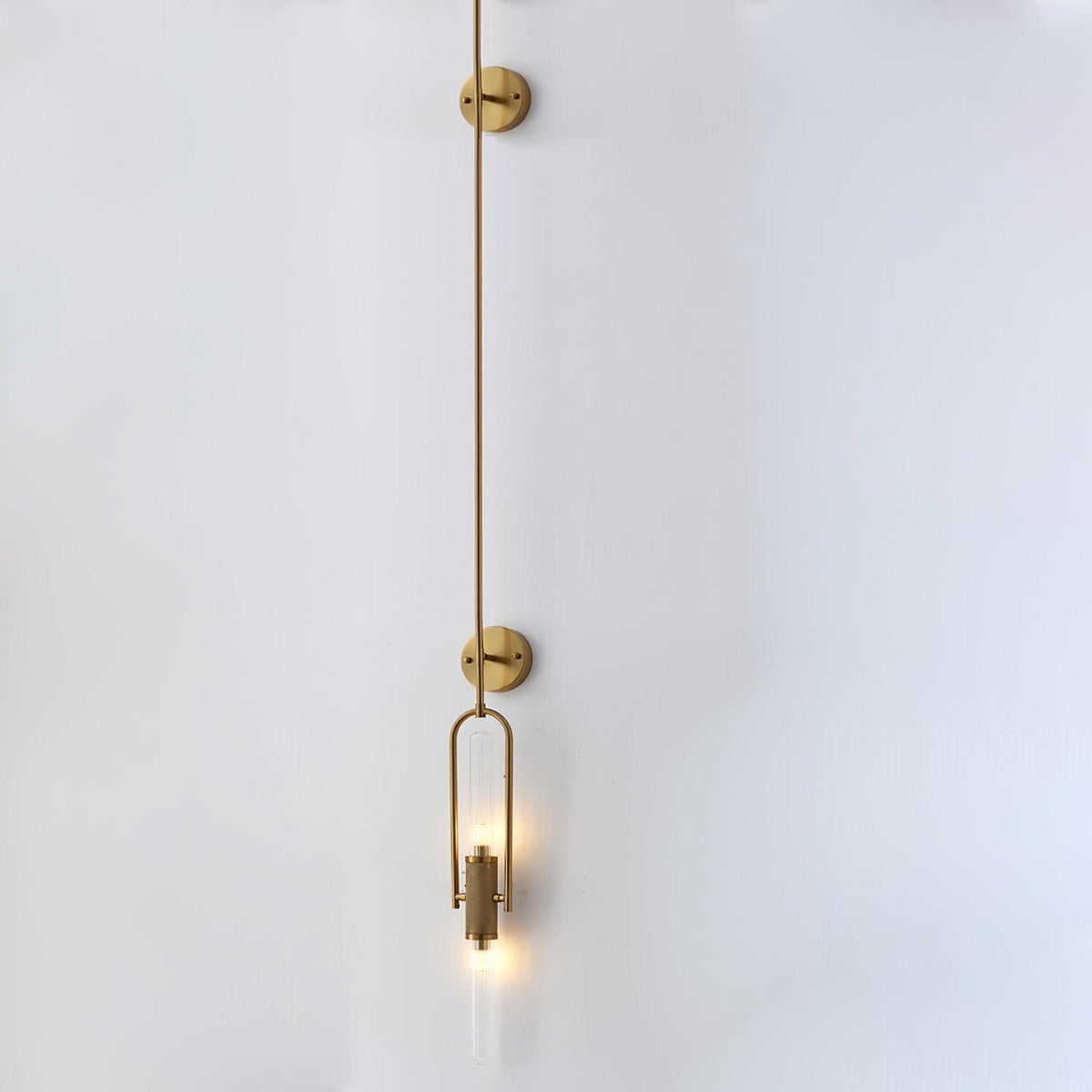 Isvyn Noordse kunst Lange Arc glas wandlamp