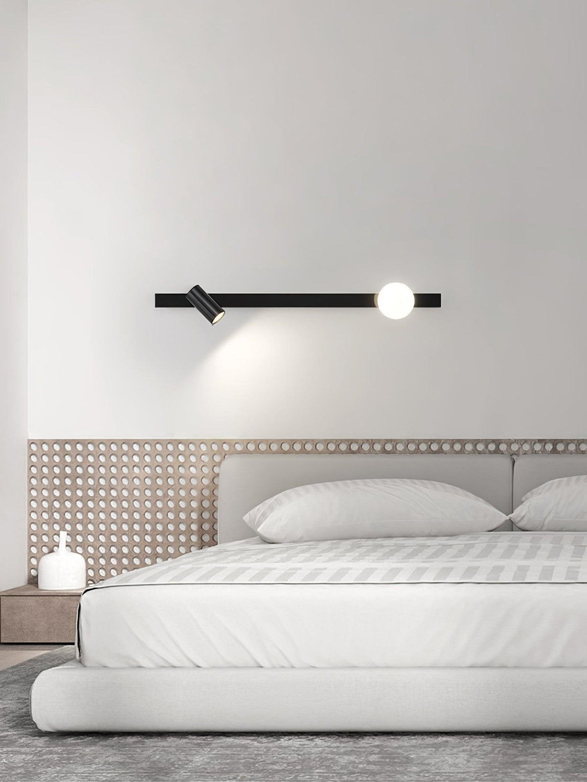 Aloz wandlamp van messing glas minimalistisch
