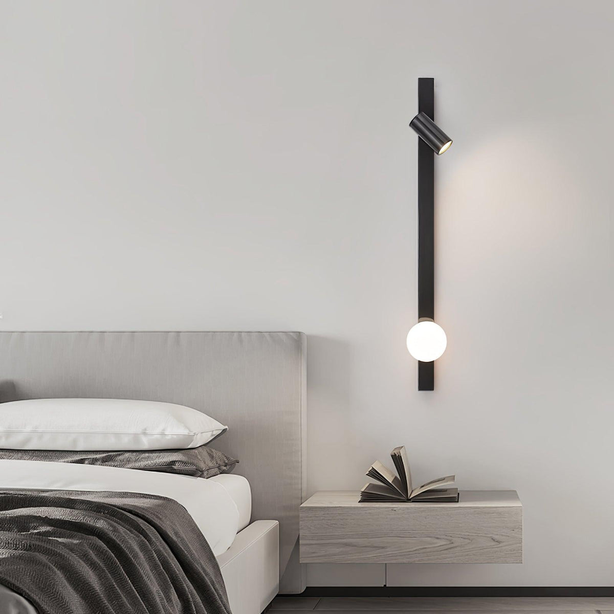 Aloz wandlamp van messing glas minimalistisch