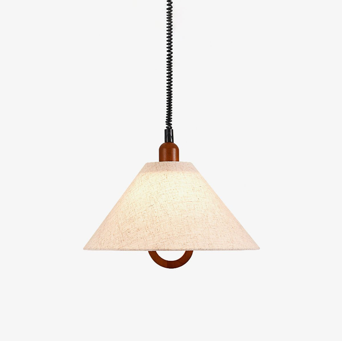 Alcaria Premium Noordse kunst stoffen hout hanglamp