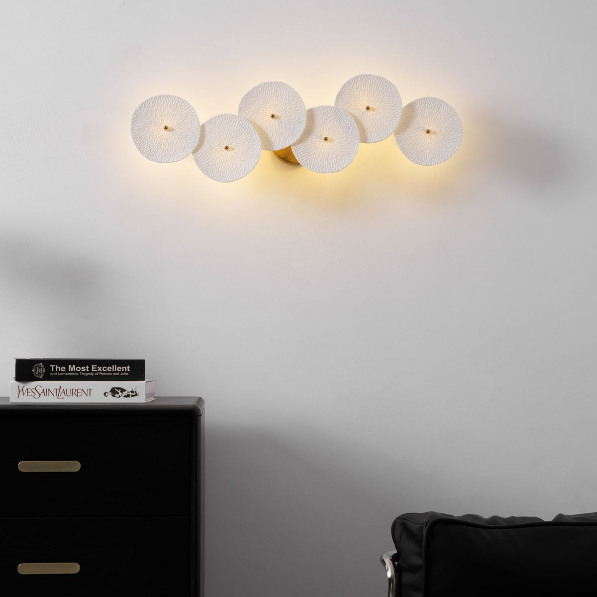 Jesse elegantie Noordse kunst bloemblaadje wandlamp