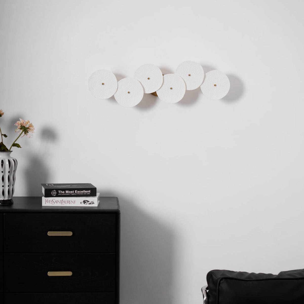 Jesse elegantie Noordse kunst bloemblaadje wandlamp