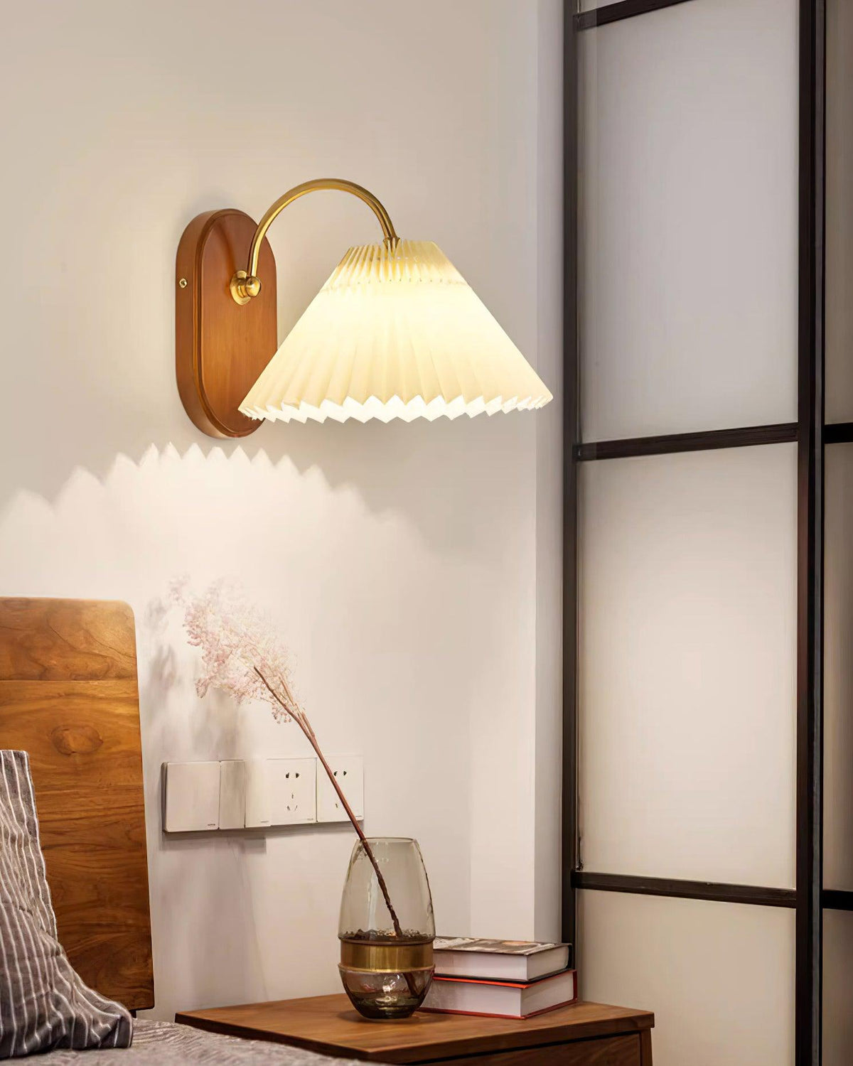 Teriiraine Vintage Plooibare Lampenkap wandlamp