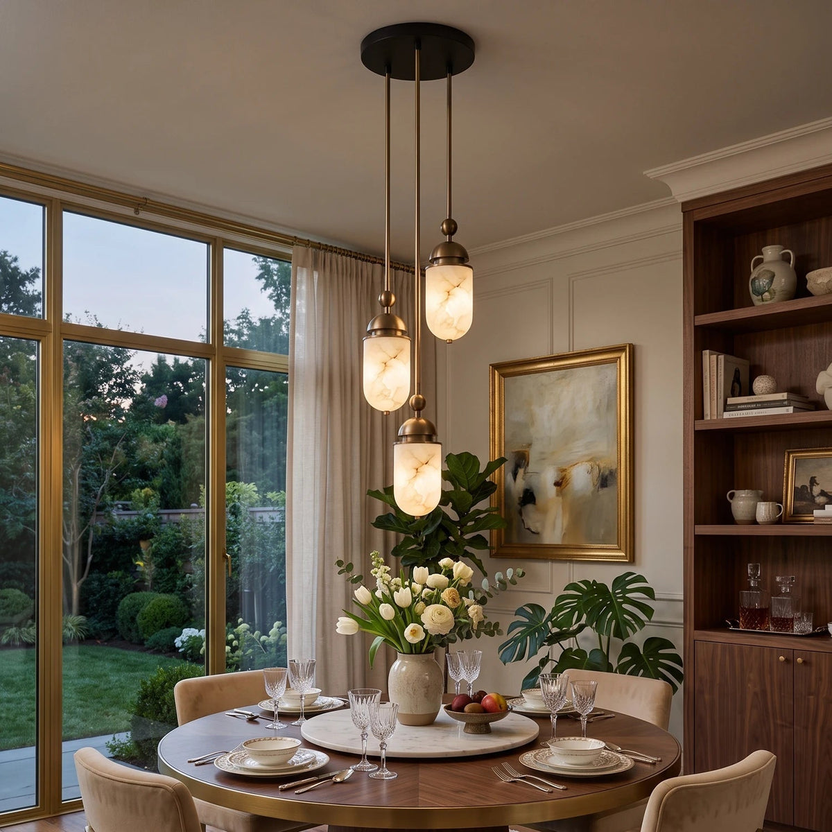 Whitcombe Albasten staaf hanglamp