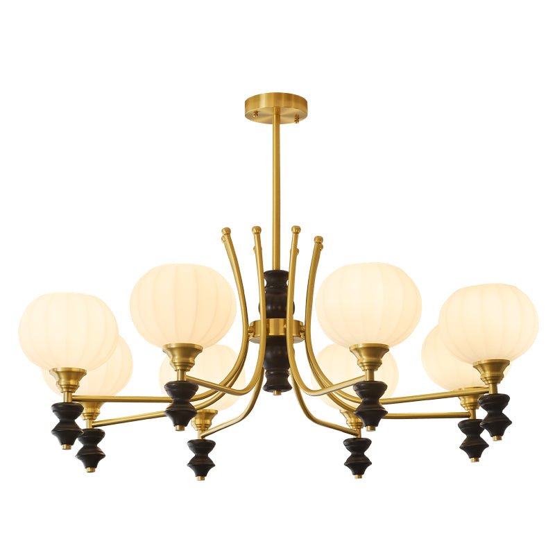 Zavenen Traditionele Elegantie Vintage messing Hout Kroonluchter