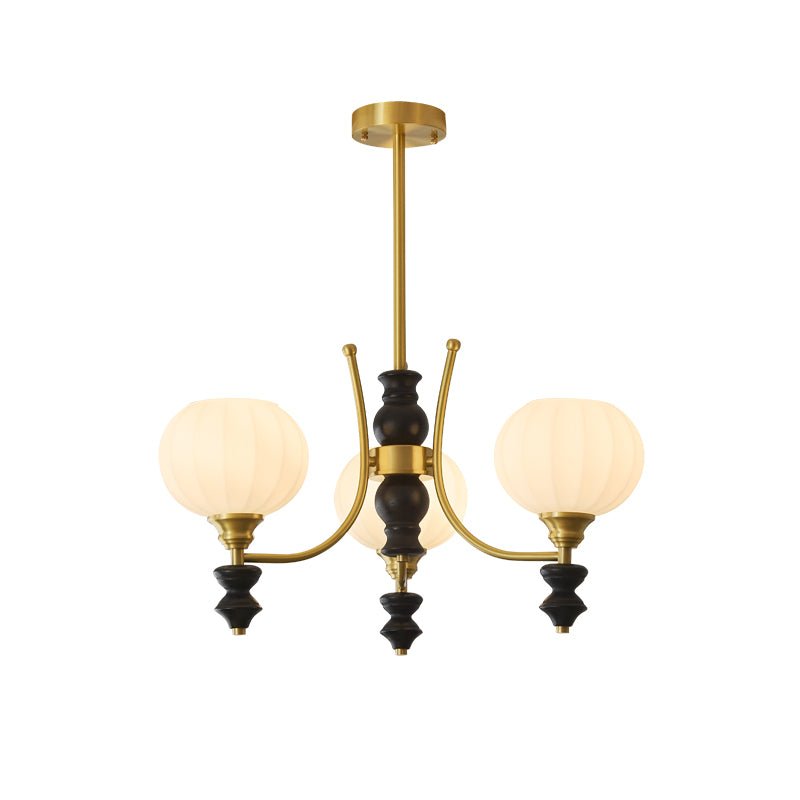 Zavenen Traditionele Elegantie Vintage messing Hout Kroonluchter