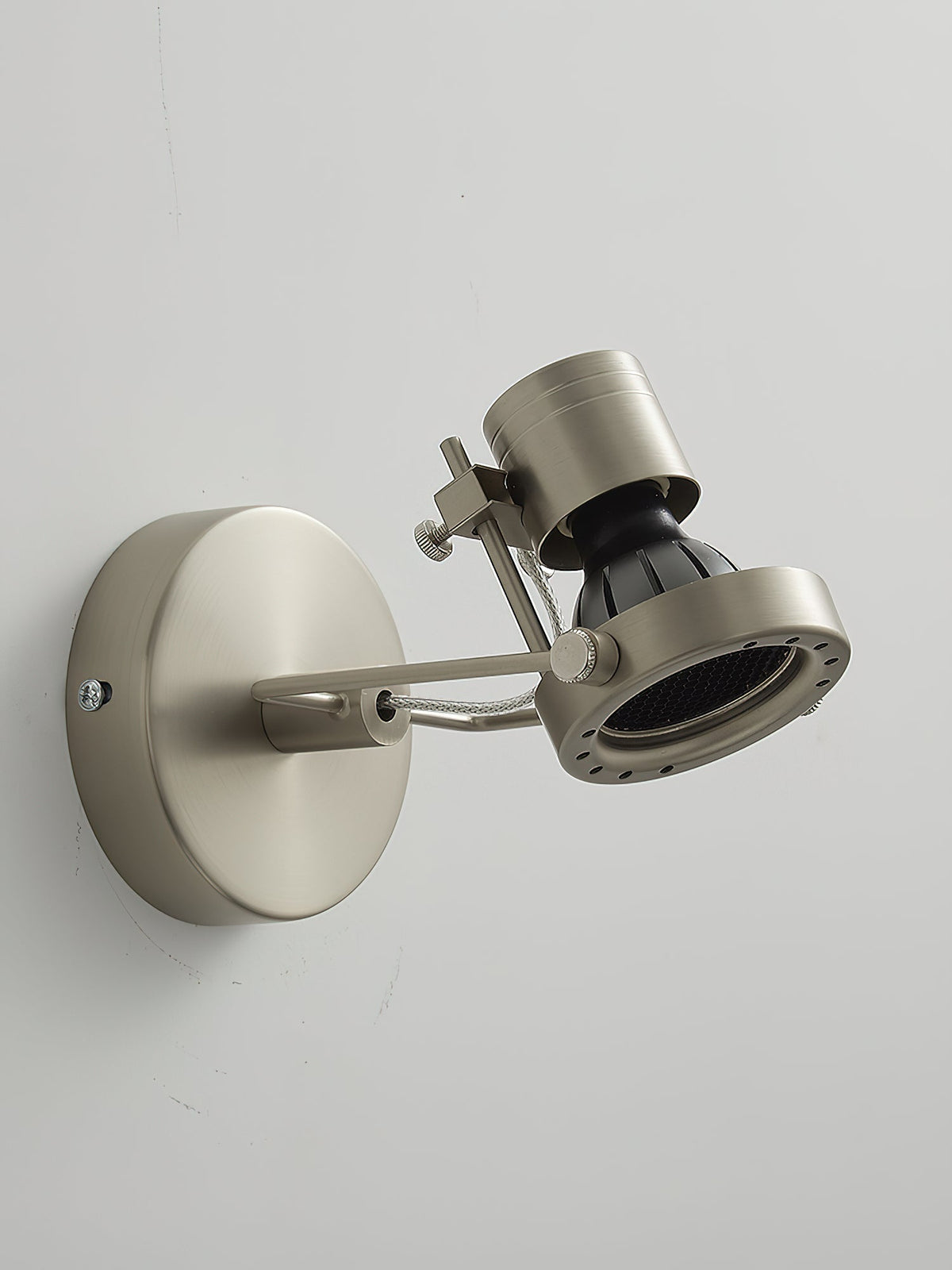 Torven plafondlamp nikkel lampenkap minimalistisch spotlicht woonkamer