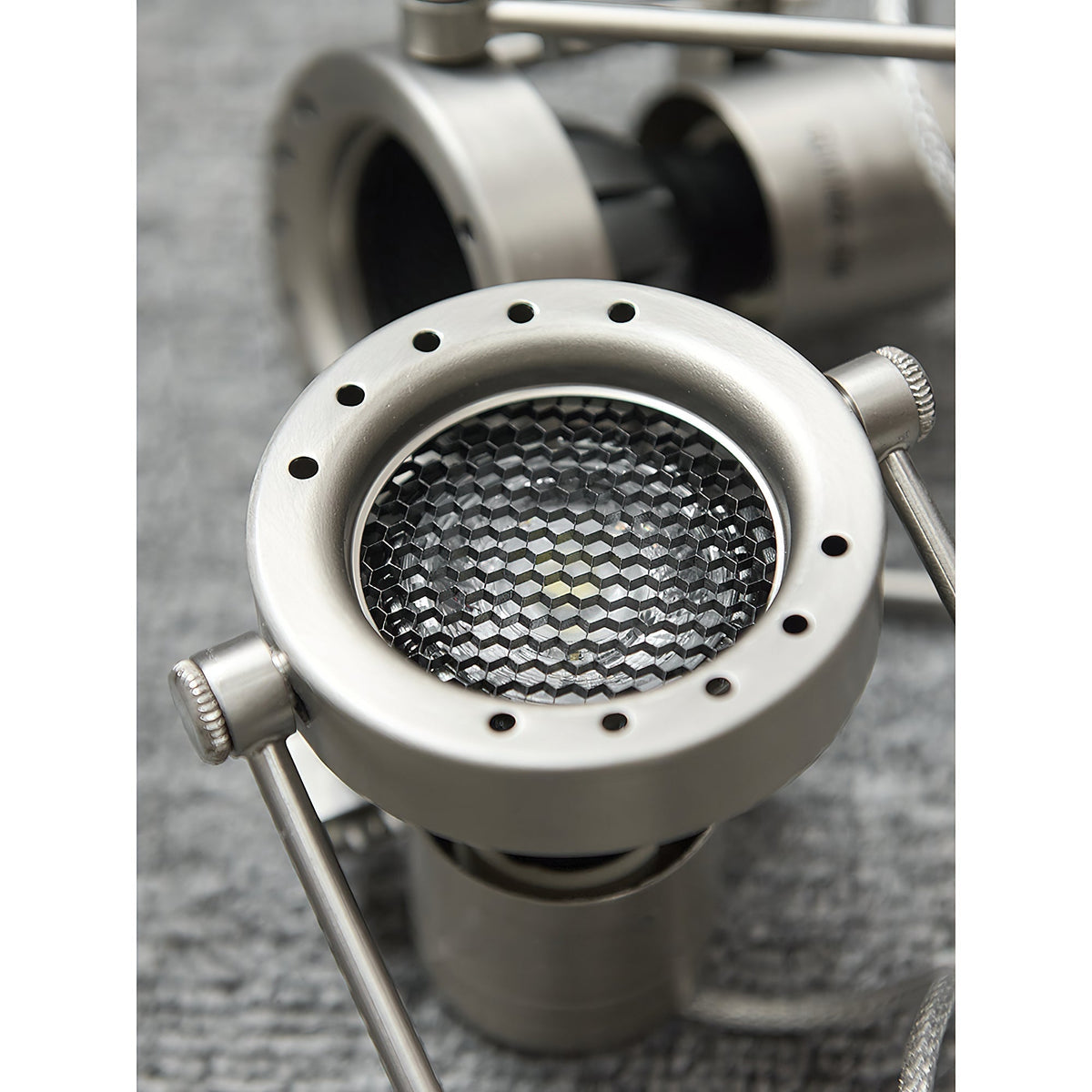 Keron plafondlamp van nikkelmetaal industriële stijl