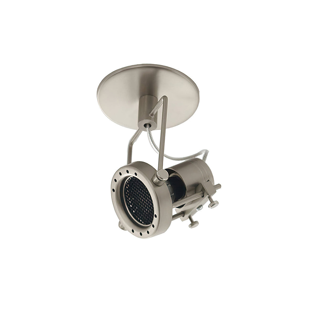 Keron plafondlamp van nikkelmetaal industriële stijl