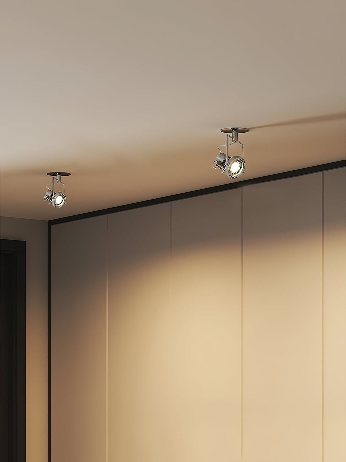 Keron plafondlamp van nikkelmetaal industriële stijl