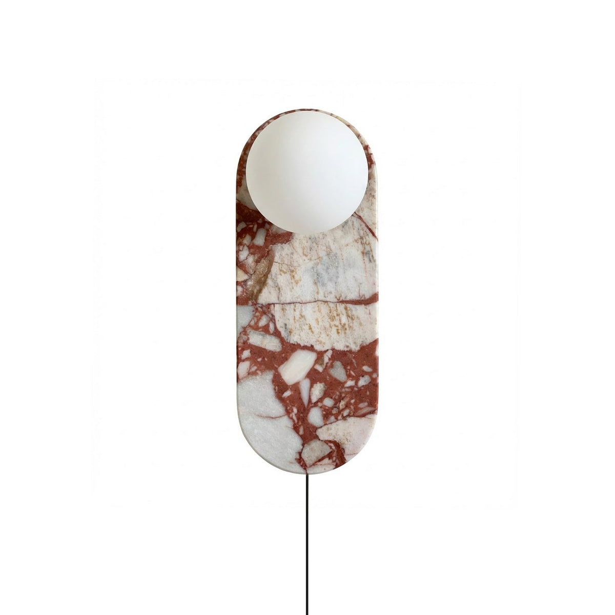 Lucie Rood wandlamp met stekker