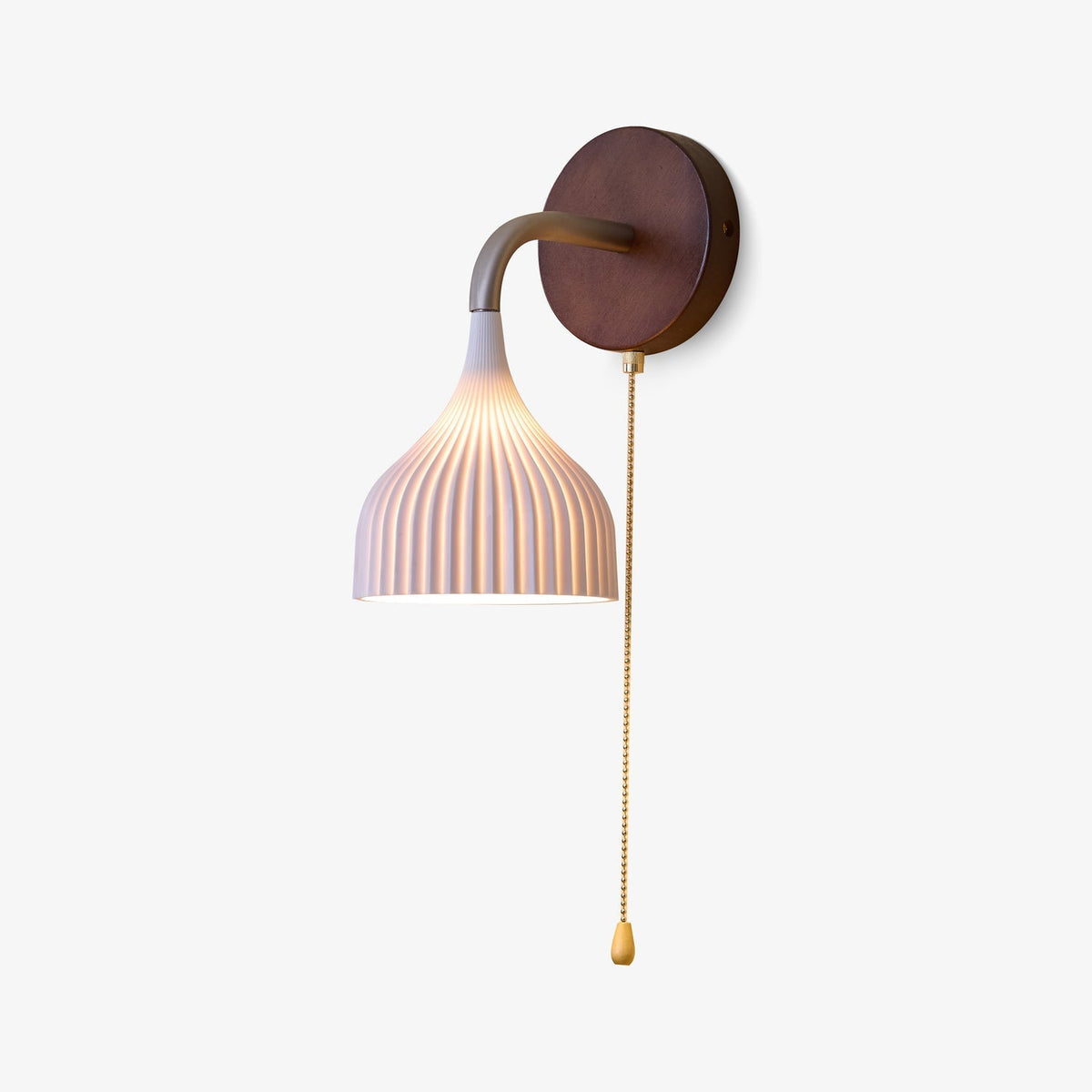 Cimararae elegantie klassieke Houten wandlamp
